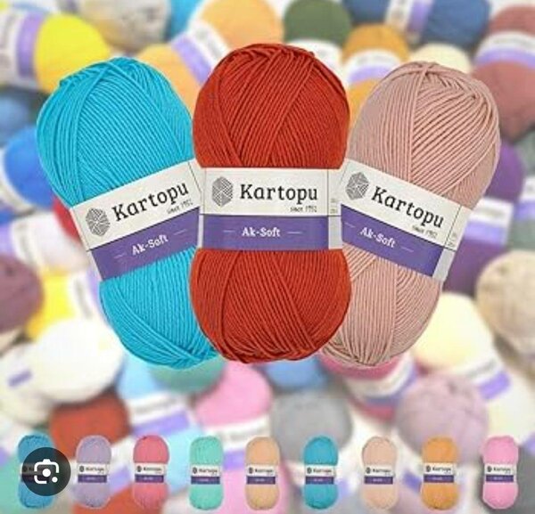 Fil à tricoter doux Kartopu