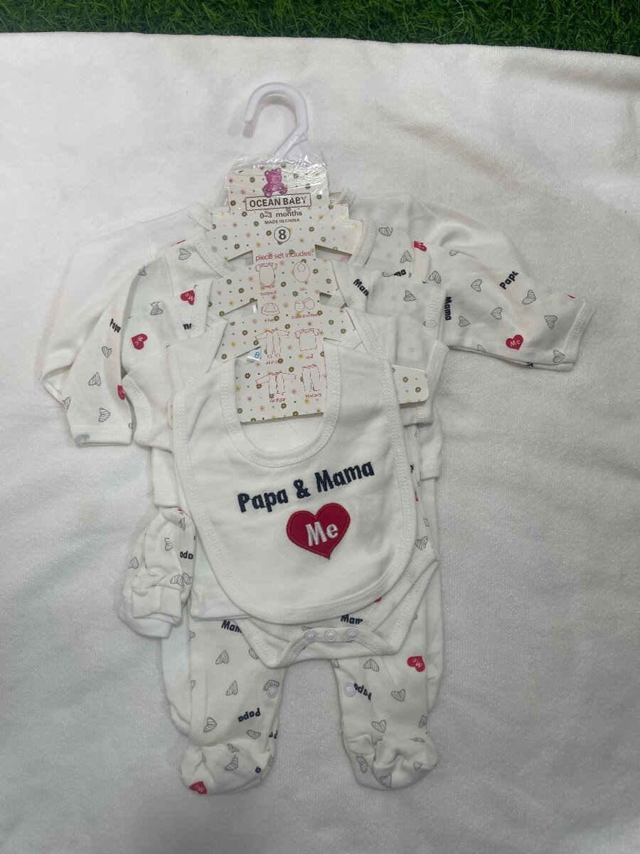 Set de vêtements bébé unisexe