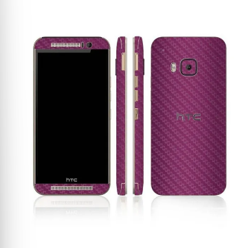 HTC ONE M9 Purple Carbon Fiber Texture Mobile Skin