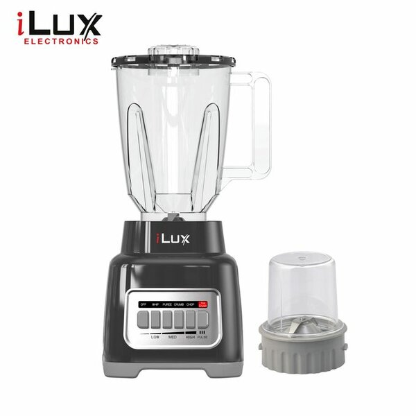 Ilux Blender 2 En 1 - LX-666P - 300W - 1.5 L - Noir