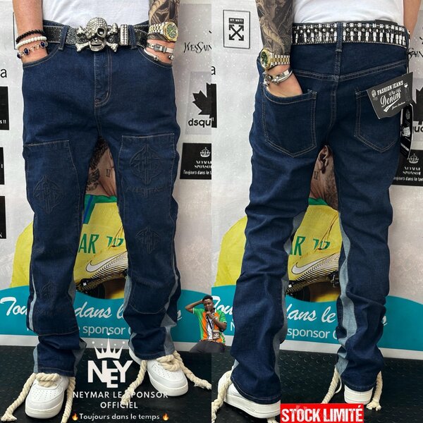 Pentalon jeans cargo