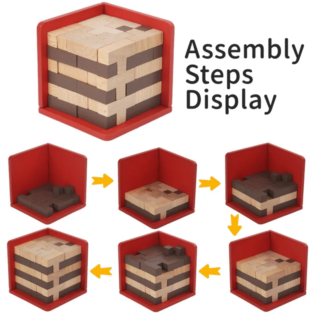 Casse-tête en bois 3D