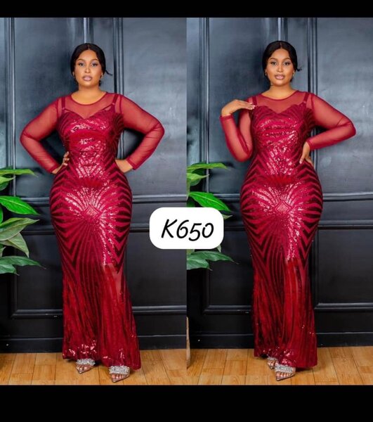 Beautiful long women's dress  red color