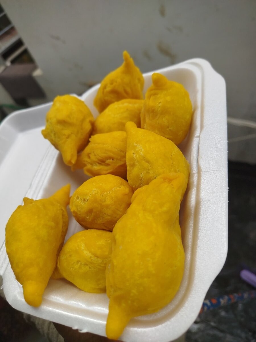 Galettes jaune au poisson