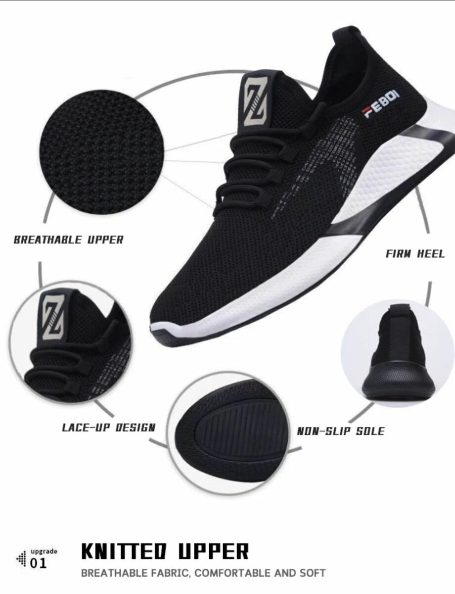 Breathable Knitted Sneakers