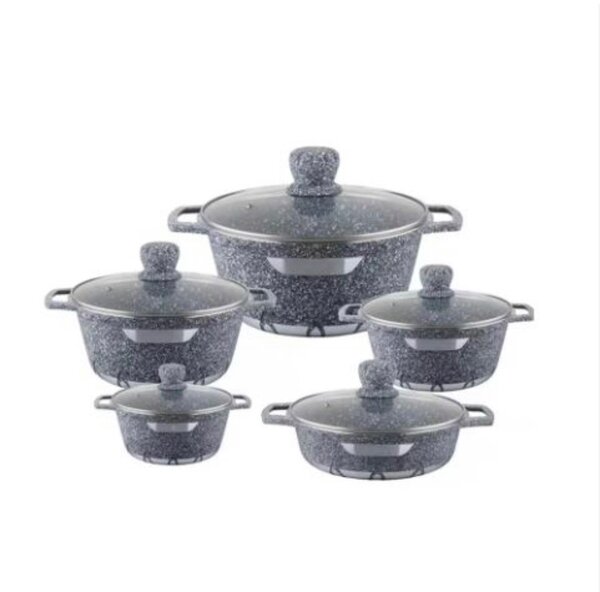 10 Pieces , 5 set Non-stick cookware