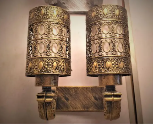 New Golden Antique Double Wall Light , Wall Lamp , Wall Decor 