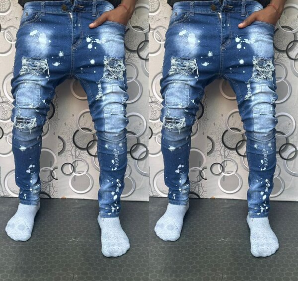 Jeans décontractés homme tendance