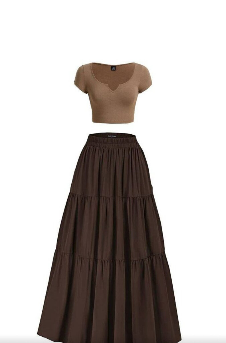 Ensemble jupe longue et top