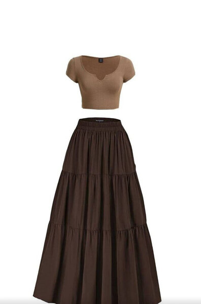 Ensemble jupe longue et top