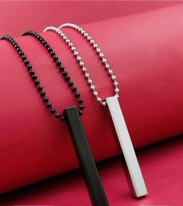 Pack Of 2 Boys Bar Necklace
