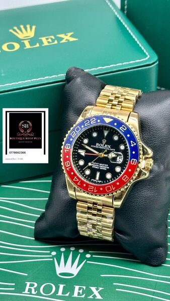 Montre Rolex dorée luxe