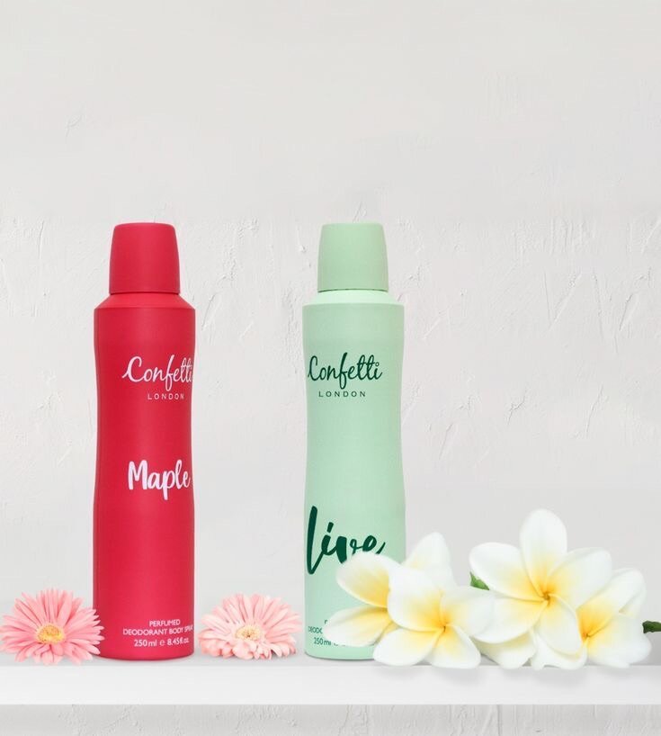 Confetti London deodorant and body spray