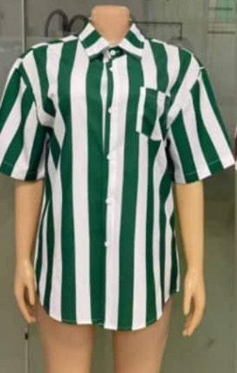 Shirt striped green