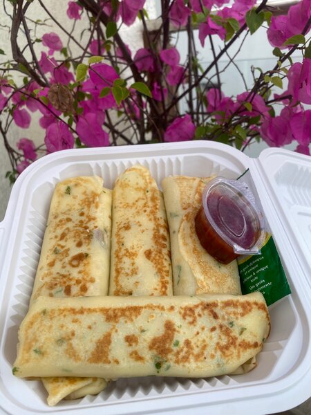 Crêpes viande fromage