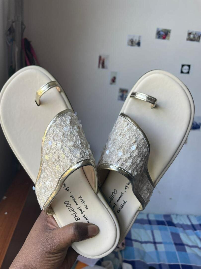 Sandales à paillettes femme