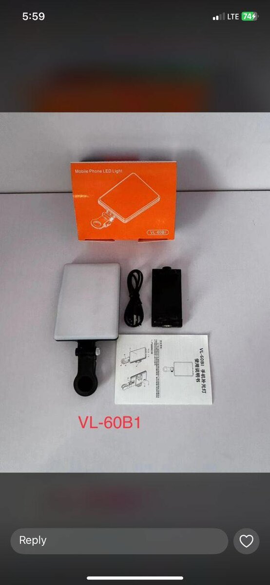 Mobile phone led light