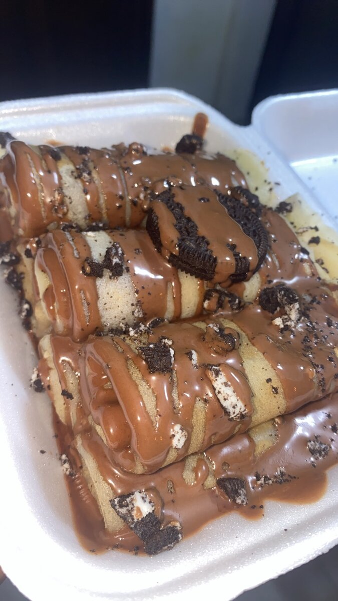 Crepe au Nutella plus oreo