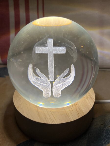 Lampe décorative en verre LED