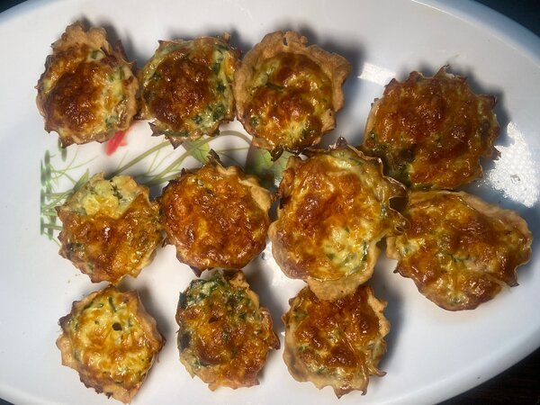 Mini pizzas variées et quiche