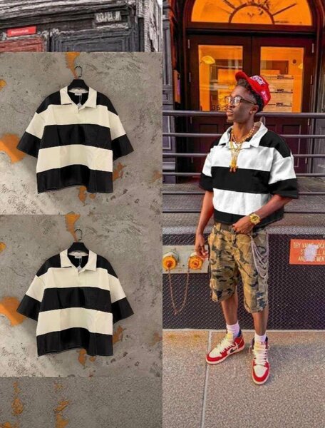 Polo à rayures vintage