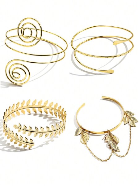 Set de Bracelets Or Élégants