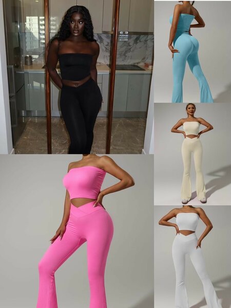 Ensemble Top et Pantalon Évasé