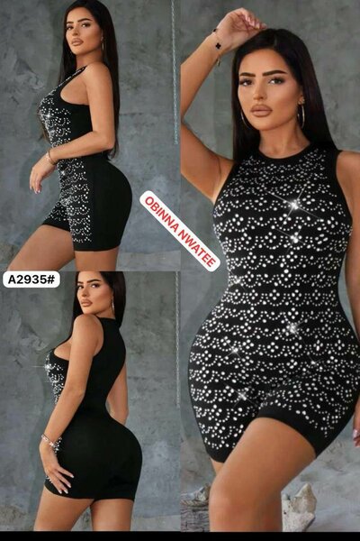 Ladies short jumpsuit available