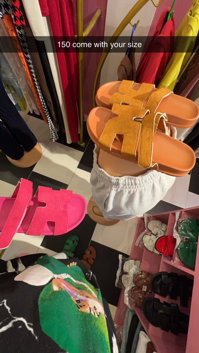 Chanel and Herms slippers