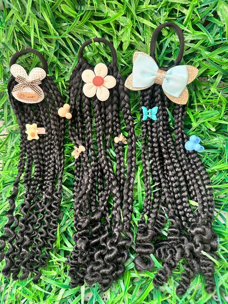 Extensions de cheveux avec fleurs