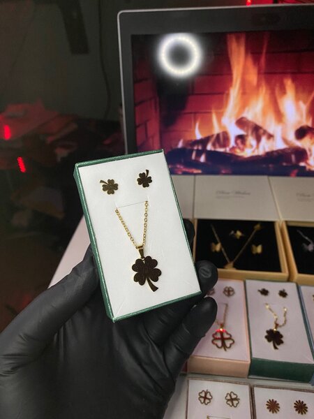 Set Bijoux Charme en Or