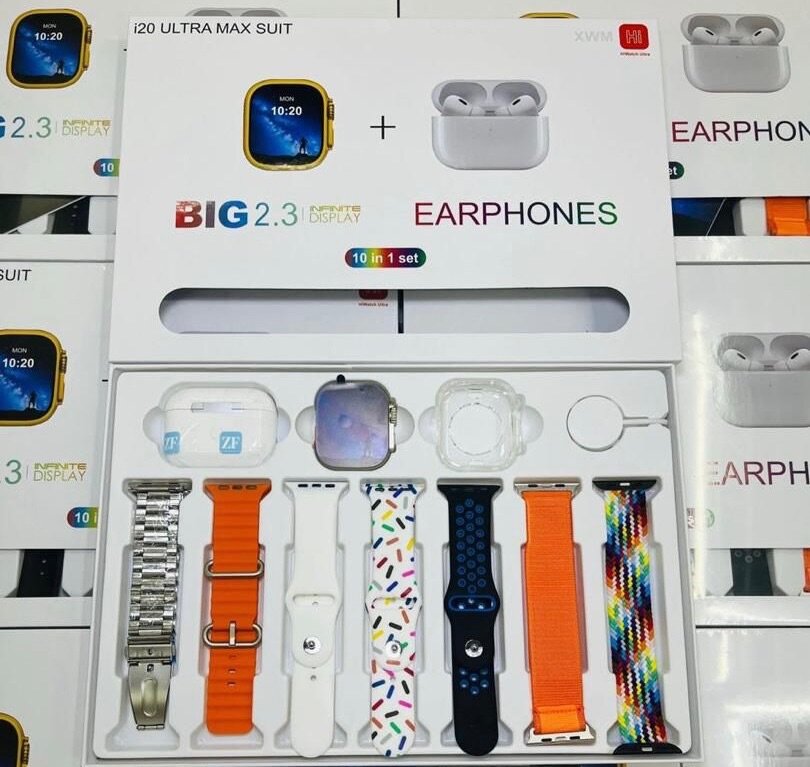 Ensemble 10-en-1 Montre et Écouteurs