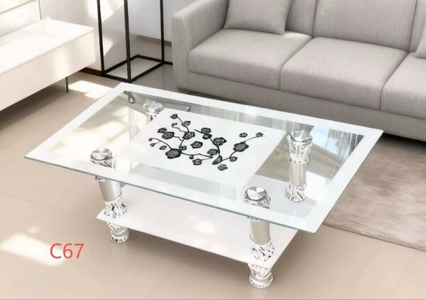 Table basse en verre moderne