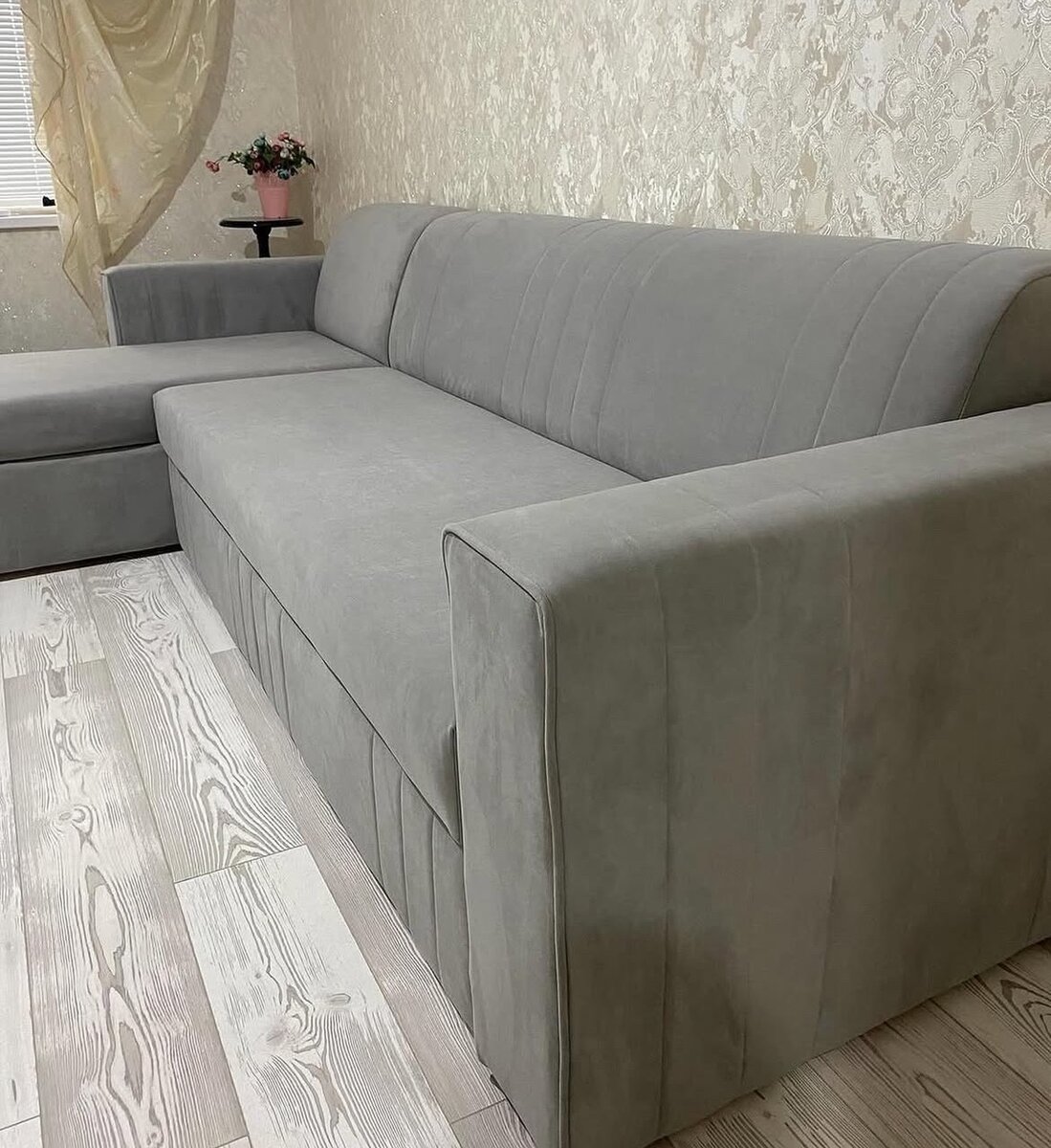 L shape Sofa bed with bottom compartment