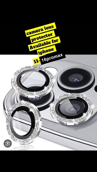 iPhone glitter camera protector