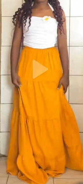 Robe longue en coton