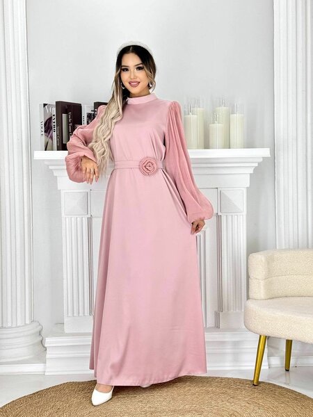 Платье с розочкой