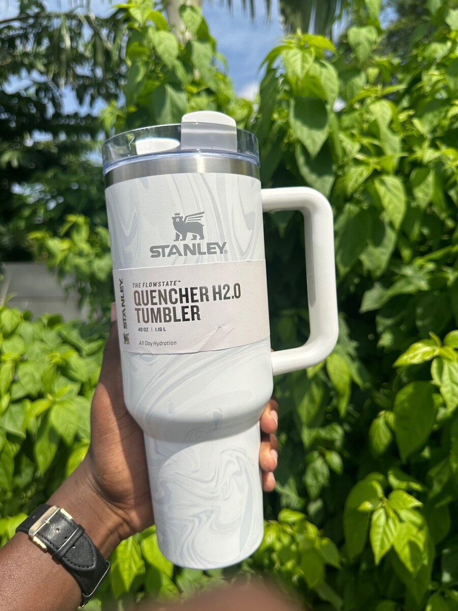 Grey Swirl Stanley tumbler 40oz