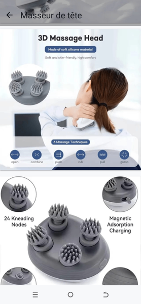 Massager Intelligent Cuir Chevelu