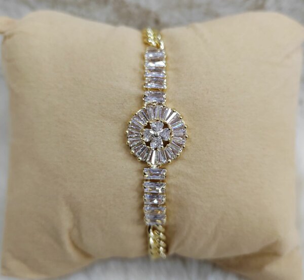 Bracelet en strass éclatant