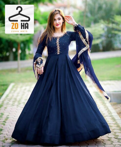 Chiffon Zari Embroidery Maxi 3 pcs