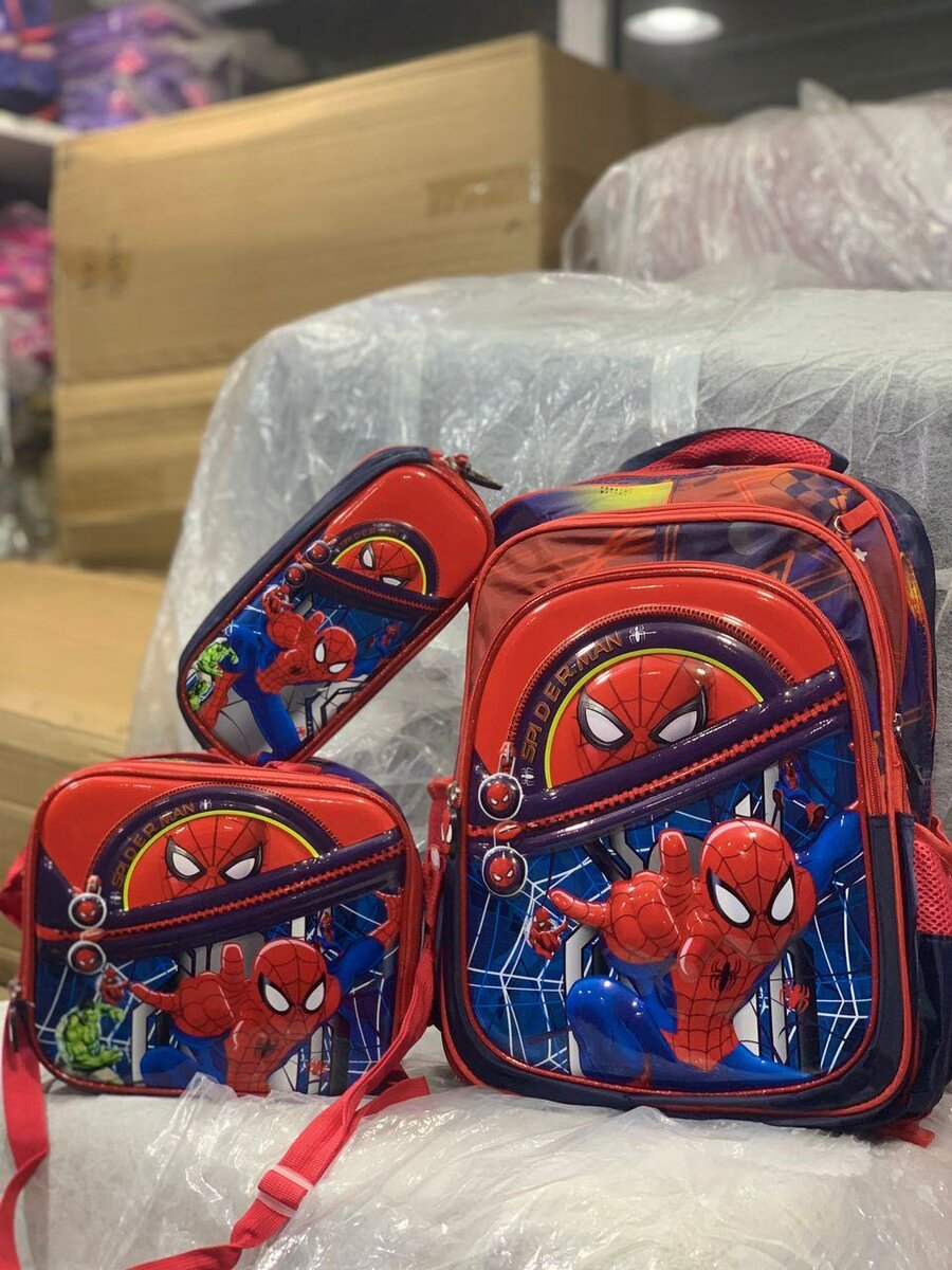 3 in 1 Spiderman Backpack for Kids
