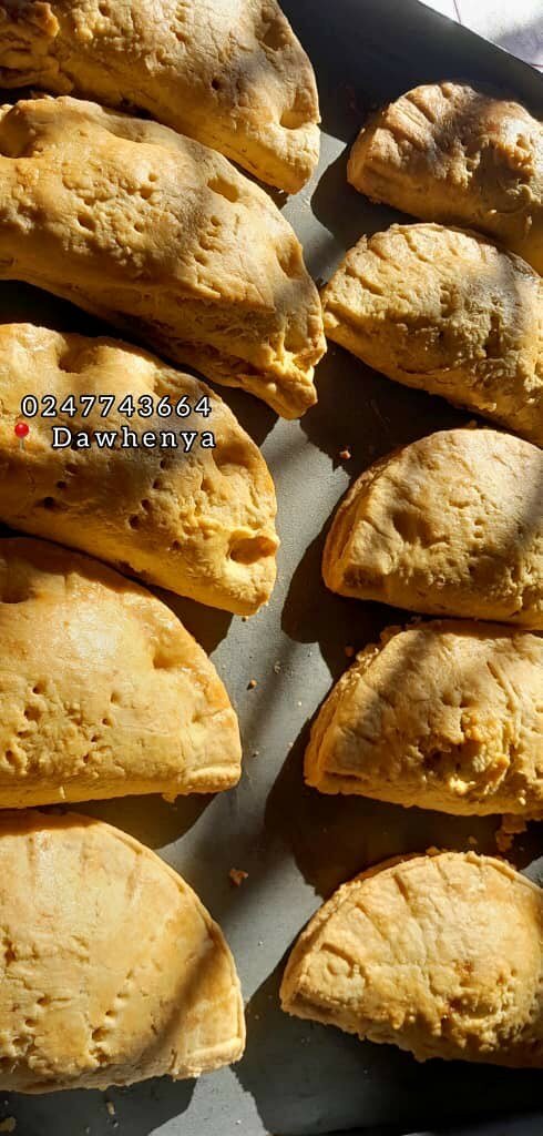 Cake and meat turnoff