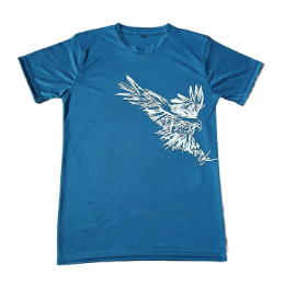 Wears Printed Active Wear/Gym Wear/ Dry Fit Light Grey Round Neck Half Sleeve T-Shirt for Men