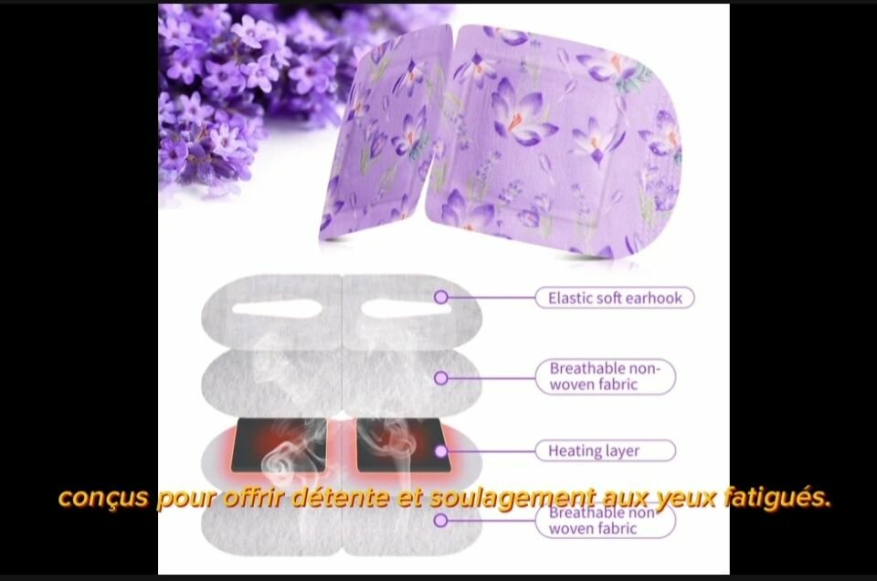 Patch chauffant pour les yeux