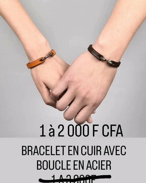 Bracelet en cuir tendance