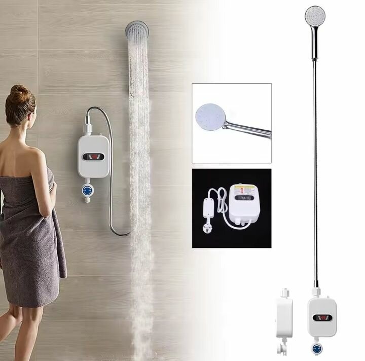 Chauffe-eau électrique instantané 3500W, chauffage rapide