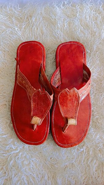 Sandale en cuir pour femme