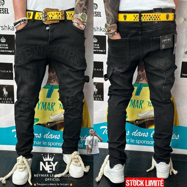 Jeans noirs NEYMAR NEW YORK