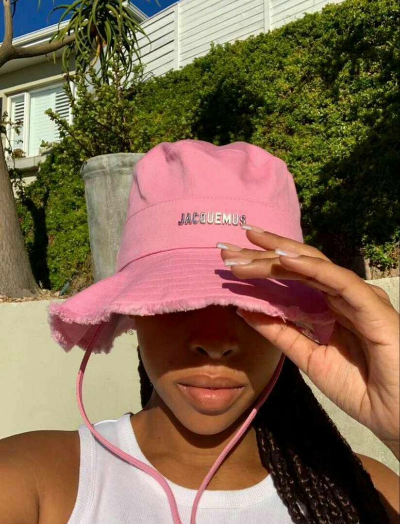 Stylish summer unisex panama hat pink